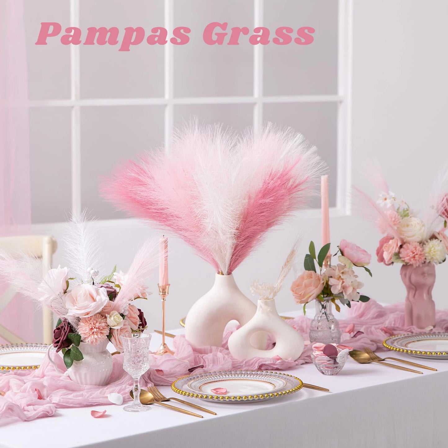 60-300Pcs de Pampa Artificielle colorée | 60-300Pcs Artificial coloured Pampas